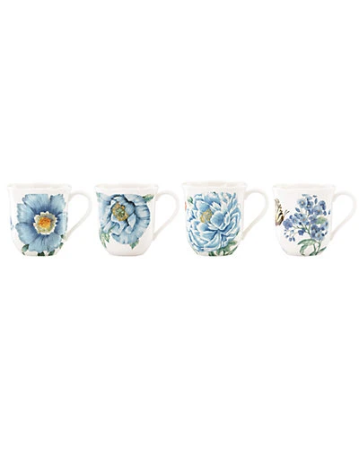 Lenox Butterfly Meadow Blue 4Pc Mug Set Home 3 Lenox Butterfly Meadow Blue 4Pc Mug Set Home