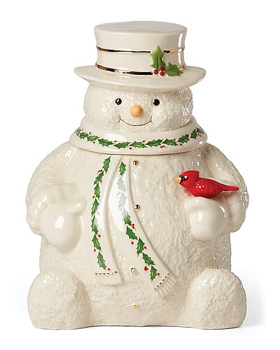 Lenox Happy Holly Days Snowman Cookie Jar Home 3 Lenox Happy Holly Days Snowman Cookie Jar Home