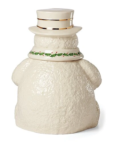 Lenox Happy Holly Days Snowman Cookie Jar Home 4 Lenox Happy Holly Days Snowman Cookie Jar Home - Image 2
