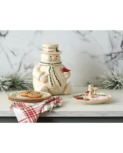 Lenox Happy Holly Days Snowman Cookie Jar Home 7 Lenox Happy Holly Days Snowman Cookie Jar Home -Lenox 3050045260 RLLD 3
