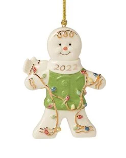 Lenox 2022 Bright Light Gingerbread Ornament Home