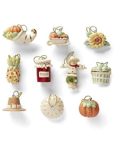 Lenox Autumn Favorites 10pc Ornament Set Home 3 Lenox Autumn Favorites 10pc Ornament Set Home