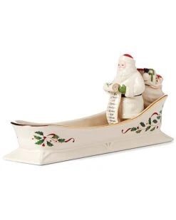 Lenox Holiday Santa's Sleigh Cracker Tray Home