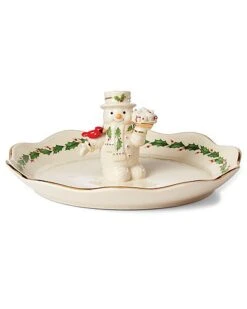 Lenox Snowman Treat Dish Home