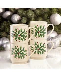 Lenox Hosting The Holidays 4pc Stackable Mug Set Home 7 Lenox Hosting The Holidays 4pc Stackable Mug Set Home -Lenox 3050210748 RLLD 3