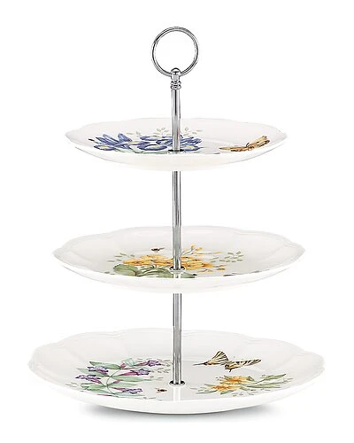 Lenox Butterfly Meadow 3-Tiered Server With $7 Credit Home 3 Lenox Butterfly Meadow 3-Tiered Server With $7 Credit Home
