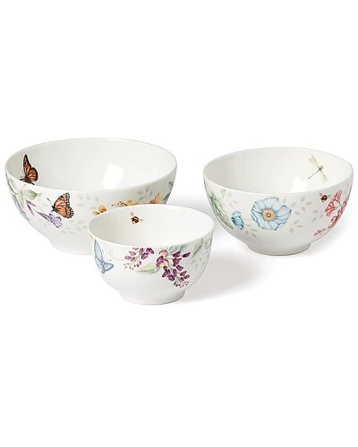 Lenox Butterfly Meadow 3Pc Bowl Set With $5 Credit Home 3 Lenox Butterfly Meadow 3Pc Bowl Set With $5 Credit Home