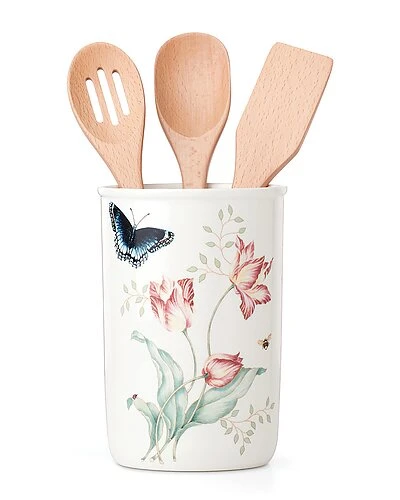 Lenox Butterfly Meadow 4Pc Utensil Holder Set With $5 Credit Home 3 Lenox Butterfly Meadow 4Pc Utensil Holder Set With $5 Credit Home