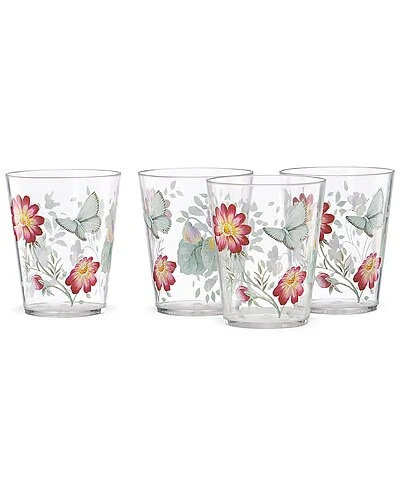 Lenox Butterfly Meadow Acrylic 4Pc Double Old Fashioned Glass Set With $4 Credit Home 3 Lenox Butterfly Meadow Acrylic 4Pc Double Old Fashioned Glass Set With $4 Credit Home