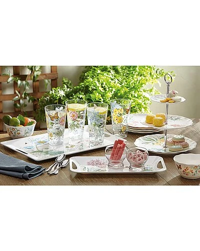 Lenox Butterfly Meadow Acrylic 4Pc Highball Glass Set With $4 Credit Home 4 Lenox Butterfly Meadow Acrylic 4Pc Highball Glass Set With $4 Credit Home - Image 2