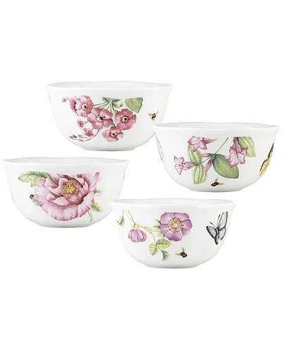 Lenox Butterfly Meadow Bloom 4Pc Dessert Bowl Set With $5 Credit Home 3 Lenox Butterfly Meadow Bloom 4Pc Dessert Bowl Set With $5 Credit Home