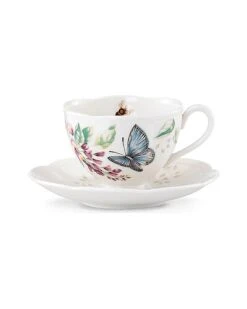 Lenox Butterfly Meadow Blue Cup And Saucer With $2 Credit Home