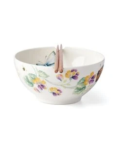 Lenox Butterfly Meadow Bowl & Chopsticks With $4 Credit Home