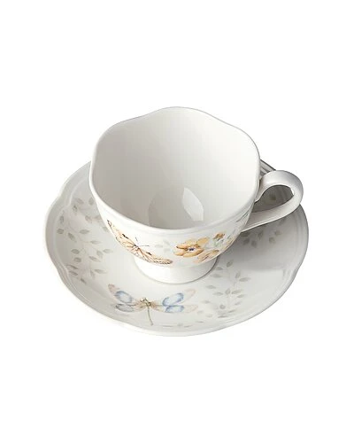 Lenox Butterfly Meadow Fritillary Cup And Saucer With $2 Credit Home 4 Lenox Butterfly Meadow Fritillary Cup And Saucer With $2 Credit Home - Image 2