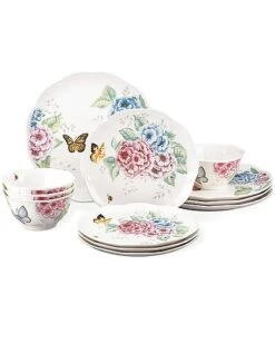 Lenox Butterfly Meadow Hydrangea 12Pc Dinnerware Set With $15 Credit Home