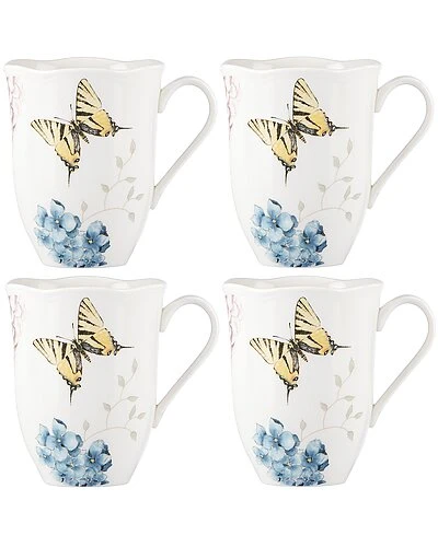 Lenox Butterfly Meadow Hydrangea 4Pc Mug Set With $5 Credit Home 3 Lenox Butterfly Meadow Hydrangea 4Pc Mug Set With $5 Credit Home
