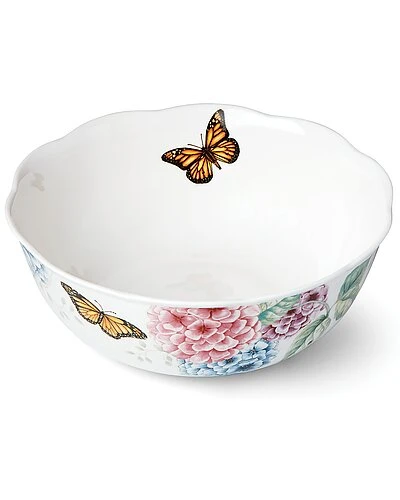 Lenox Butterfly Meadow Hydrangea Large Serving Bowl With $6 Credit Home 4 Lenox Butterfly Meadow Hydrangea Large Serving Bowl With $6 Credit Home - Image 2
