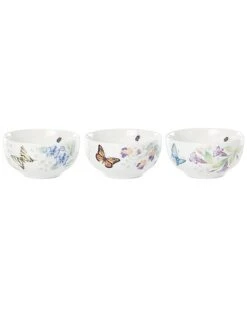 Lenox Butterfly Meadow Kitchen 3Pc Mini Bowl Set With $2 Credit Home