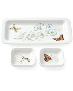 Lenox Butterfly Meadow Sushi Plate & Bowls With $4 Credit Home