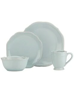 Lenox French Perle Bead Ice Blue 4Pc Place Setting With $7 Credit Home