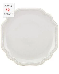 Lenox French Perle Bead White Accent Plate With $2 Credit Home