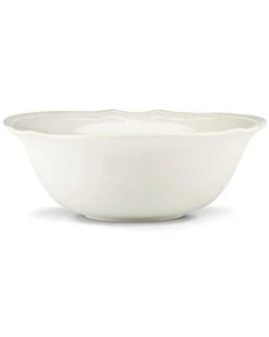 Lenox French Perle Bead White Large Serving Bowl With $8 Credit Home