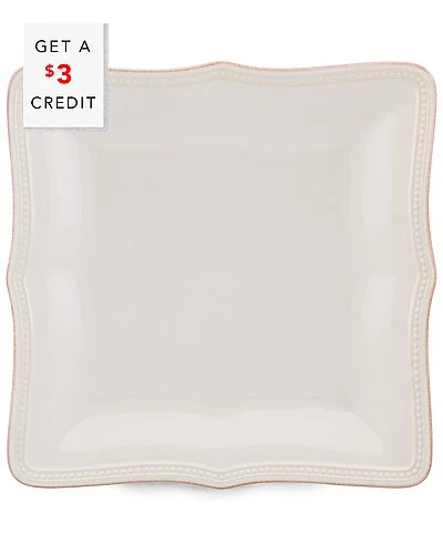 Lenox French Perle Bead White Square Dinner Plate With $3 Credit Home 3 Lenox French Perle Bead White Square Dinner Plate With $3 Credit Home