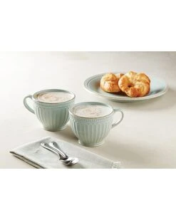 Lenox French Perle Groove Blue 2Pc Latte Mug Set With $3 Credit Home 7 Lenox French Perle Groove Blue 2Pc Latte Mug Set With $3 Credit Home -Lenox 3050244709 RLLD 3