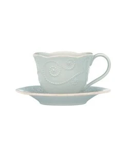 Lenox French Perle Ice Blue Cup And Saucer With $3 Credit Home