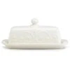 Lenox French Perle White Covered Butter Dish With $4 Credit Home