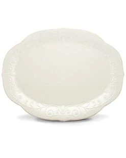 Lenox French Perle White Oval Serving Platter With $10 Credit Home