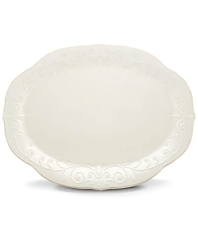 Lenox French Perle White Oval Serving Platter With $10 Credit Home 3 Lenox French Perle White Oval Serving Platter With $10 Credit Home