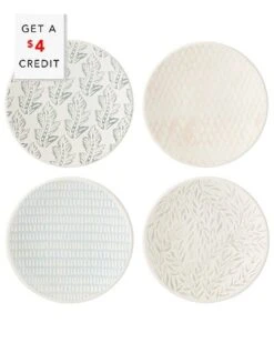 Lenox Textured Neutrals 4pc Tidbit Set With $4 Credit Home