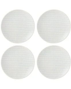 Lenox Textured Neutrals Dobby 4pc Accent Plate Set With $6 Credit Home