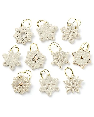 Lenox Snowflake 10pc Ornament Set Home 3 Lenox Snowflake 10pc Ornament Set Home