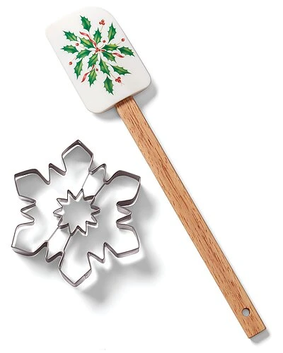 Lenox Holiday Spatula & Snowflake Cookie Cutter Home 3 Lenox Holiday Spatula & Snowflake Cookie Cutter Home