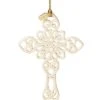 Lenox 2022 Snow Fantasies Cross Ornament Home