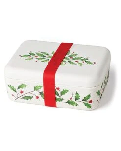 Lenox Holiday Bamboo Bento Lunch Box Home