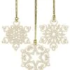 Lenox Mini Snowflake 3pc Ornament Set Home 2 Lenox Mini Snowflake 3pc Ornament Set Home -Lenox 3050496493 RLLD 1