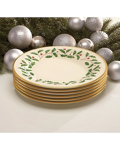 Lenox Holiday Dinner Plate Home 4 Lenox Holiday Dinner Plate Home - Image 2