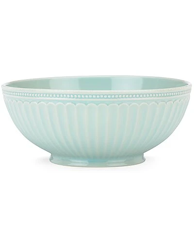 Lenox French Perle Groove Ice Blue Medium Serving Bowl With $8 Credit Home 3 Lenox French Perle Groove Ice Blue Medium Serving Bowl With $8 Credit Home