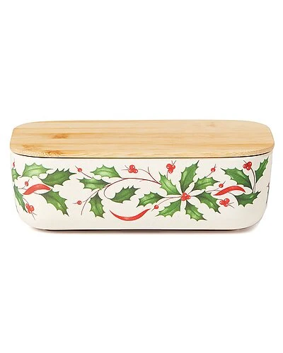 Lenox Holiday Bamboo Storage Container & Lid Home 3 Lenox Holiday Bamboo Storage Container & Lid Home