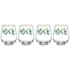 Lenox Holiday 4pc Stemless Wine Glasses Home 2 Lenox Holiday 4pc Stemless Wine Glasses Home -Lenox 3050707952 RLLD 1