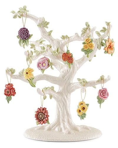 Lenox Fall Flowers 10pc Ornament Set Home 4 Lenox Fall Flowers 10pc Ornament Set Home - Image 2
