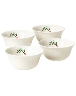 Lenox Profile Snow Day 4pc Bowl Set Home