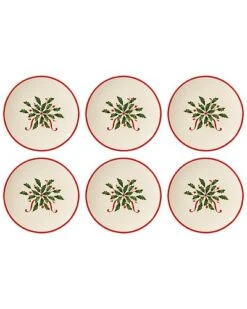 Lenox Holiday 6pc Party Plate Set Home