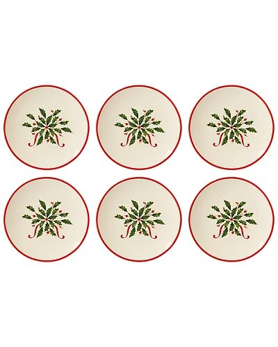 Lenox Holiday 6pc Party Plate Set Home 3 Lenox Holiday 6pc Party Plate Set Home