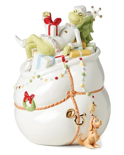 Lenox Merry Grinchmas Cookie Jar Home 3 Lenox Merry Grinchmas Cookie Jar Home