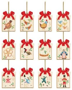 Lenox Twelve Days Of Christmas 12pc Ornament Set Home