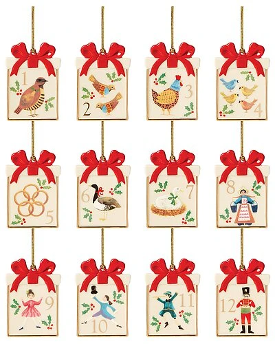 Lenox Twelve Days Of Christmas 12pc Ornament Set Home 3 Lenox Twelve Days Of Christmas 12pc Ornament Set Home